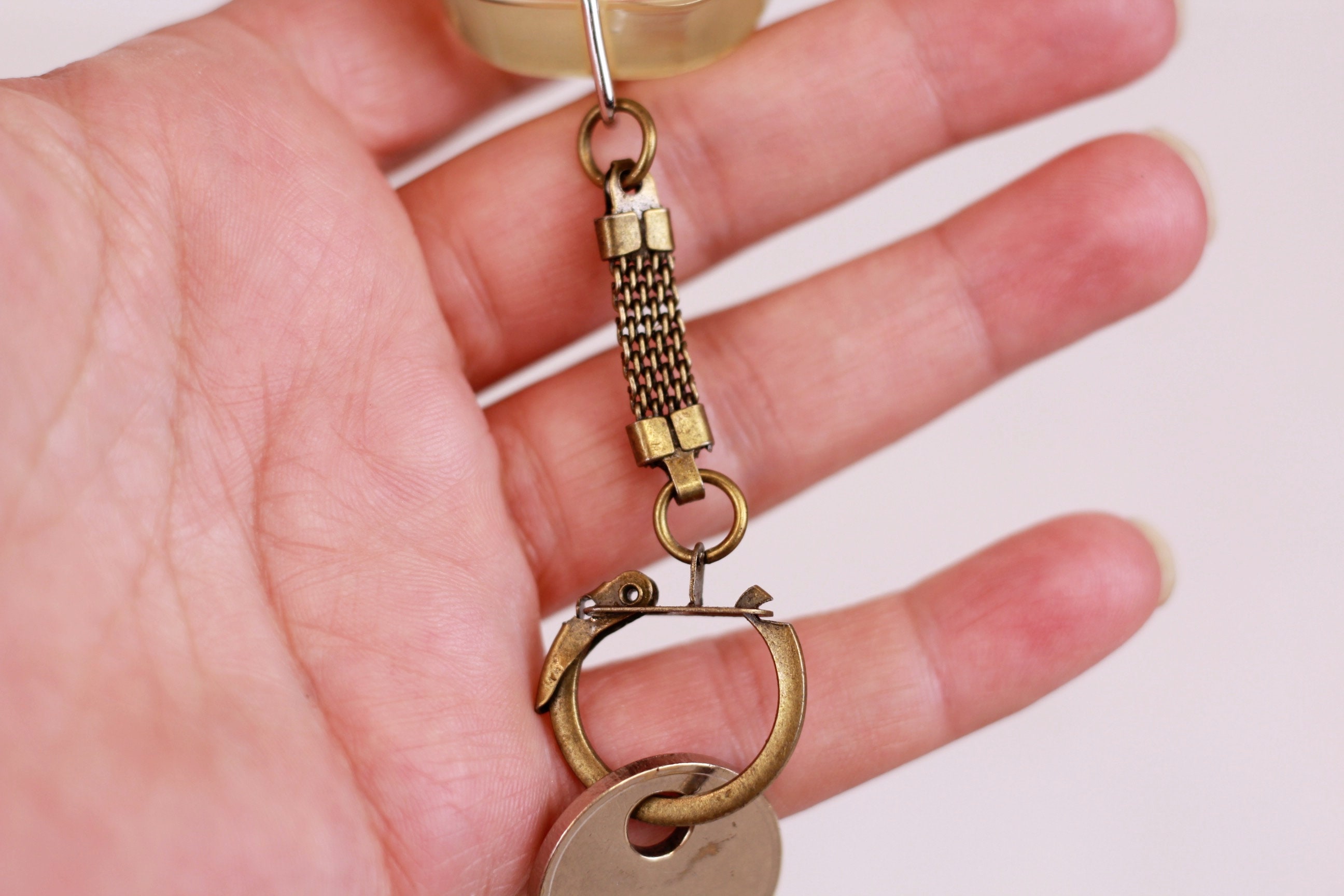 Vintage Plastic Key Holder Key Chain Art Key Fob Etsy UK