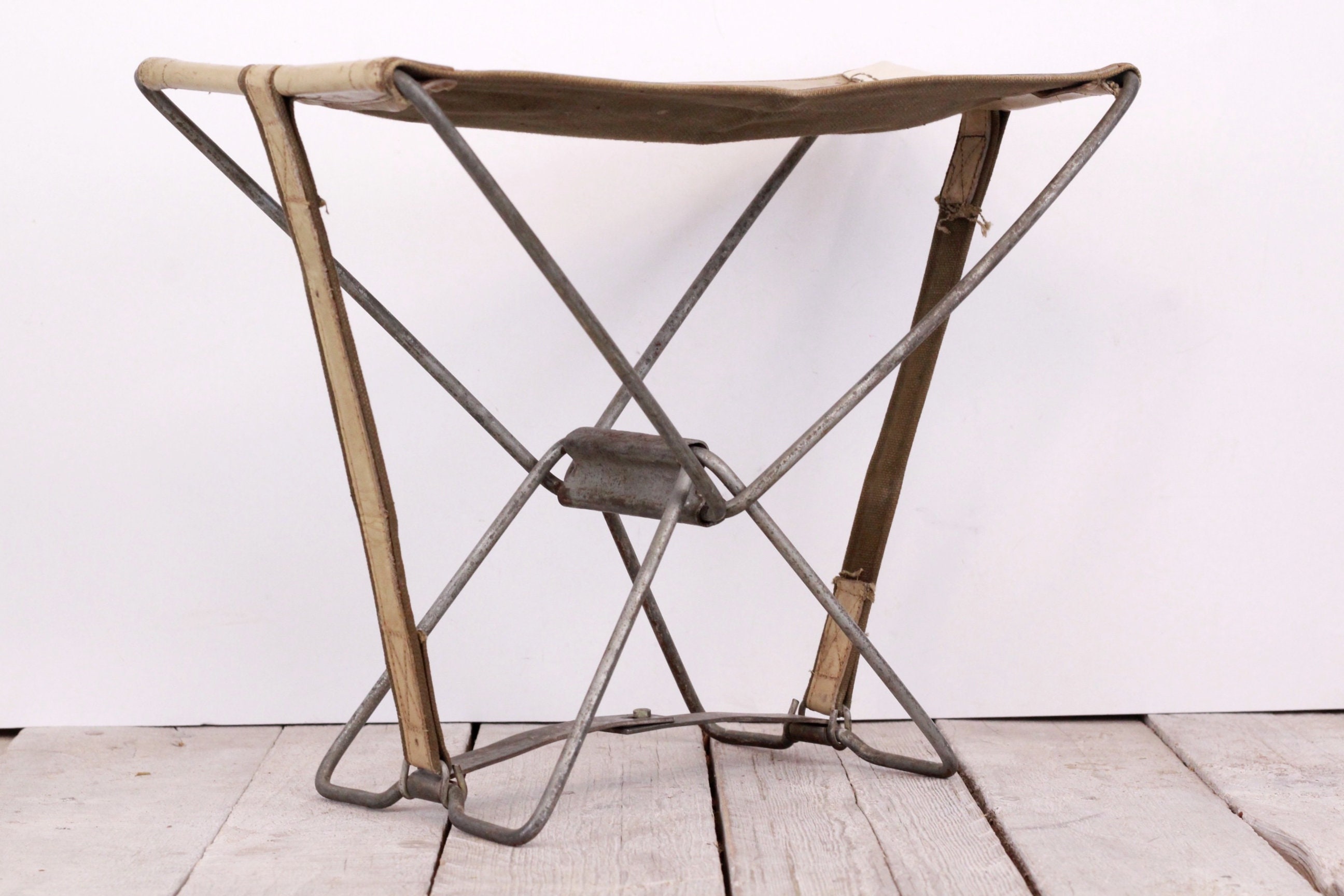 Folding Fishing Stool, Vintage Folding Chair, Camping Folding Stool, Picnic  Canvas Chair, Retro Stool, Fishing Chair -  Canada
