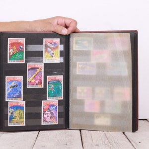 Vintage 1970s Stamp Album: DDR Philately Collection