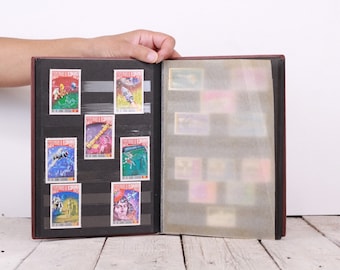 Vintage 1970s Stamp Album: DDR Philately Collection