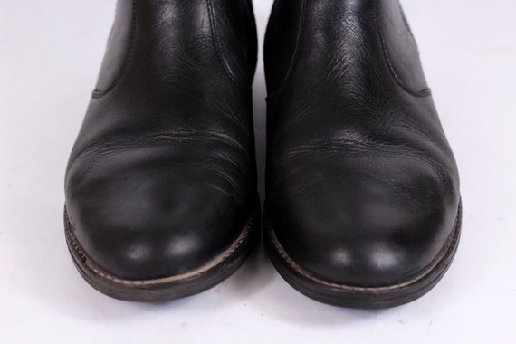 Vintage Lady s Leather Flat Boots Ankle Boots Leather Riding