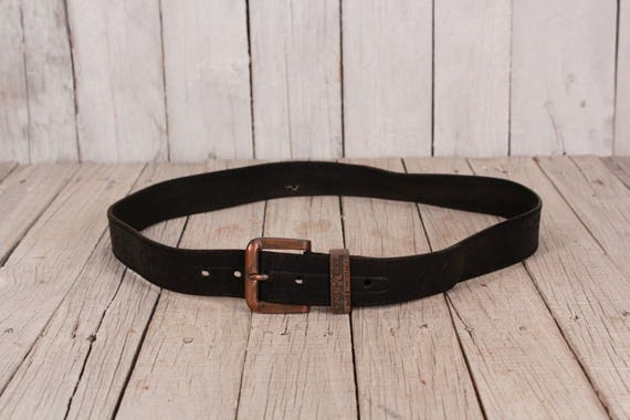 Vintage Calvin Klein Black Leather Belt - Made in Italy - Etsy display picture 1