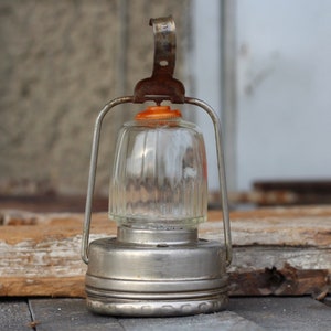 Vintage Small Flashlight Two Bulbs Camping Tourist Nickel-plated