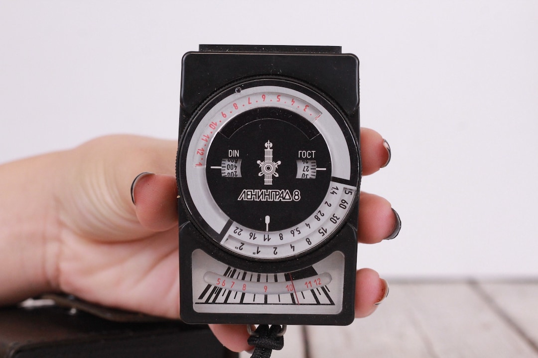 Vintage Light Exposure Meter, Light Meter, Leningrad 8 Light Meter