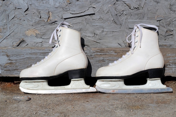 Vintage Professional Figure Skating Shoes Ice Skates Children Ice