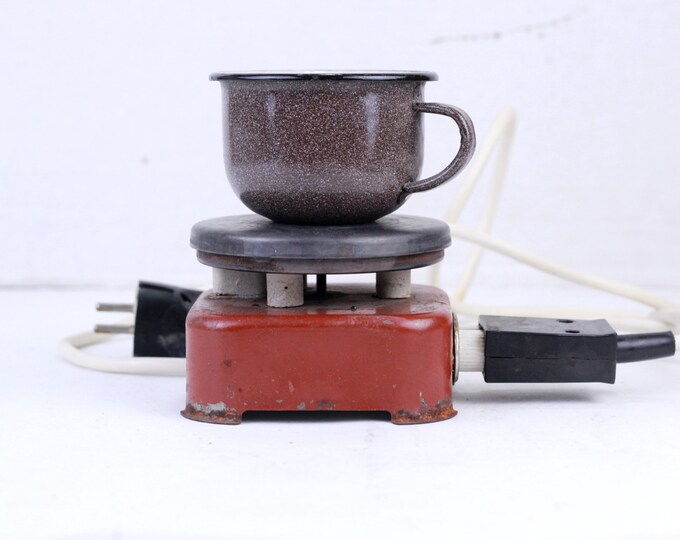Vintage Electric Hot Plate, Stove From 70s, Small Hot Plate, Portable