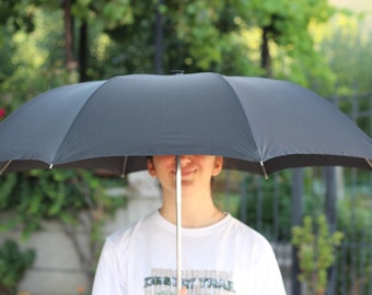 Luxe paraplu, Vintage zwarte paraplu, Erdo paraplu, Art deco paraplu, Gazonparaplu, Collectible paraplu, Cadeau idee, Paraplu Engeland