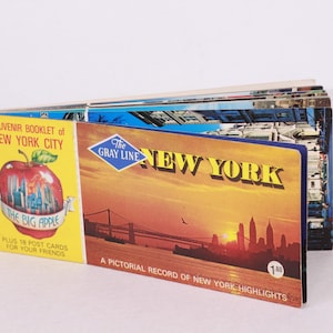 Vintage New York Postcards: USA Souvenir Photos, Set of 16