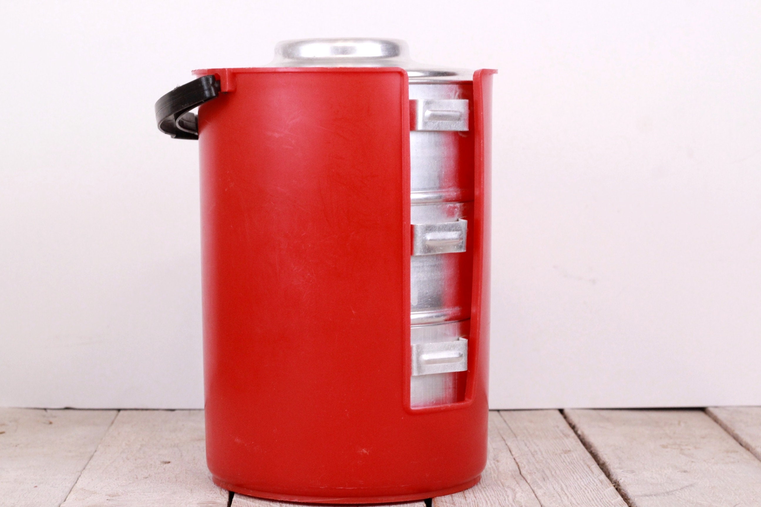 Vintage Lunch Box Bucket 3 in 1 Food Carrier Lunch Pail Etsy