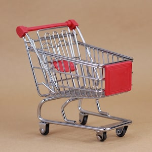 Mini carrito de compras de plástico Mini carrito de compras Carro de  compras Juguete Carro de compras en miniatura Pequeña compra