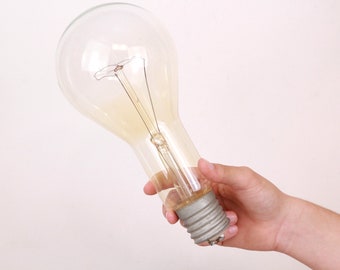 Vintage Industrielle Big Ball Lampe, 800W, 240 Volt, funktioniert