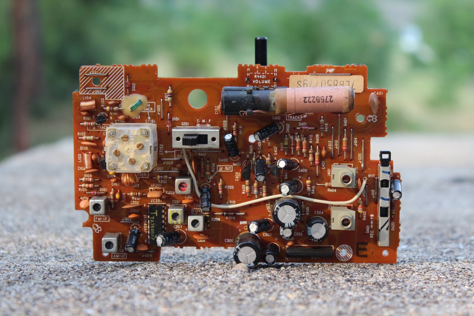 Circuit Board for HITACHI TRK-510E Vintage 1980s Radio