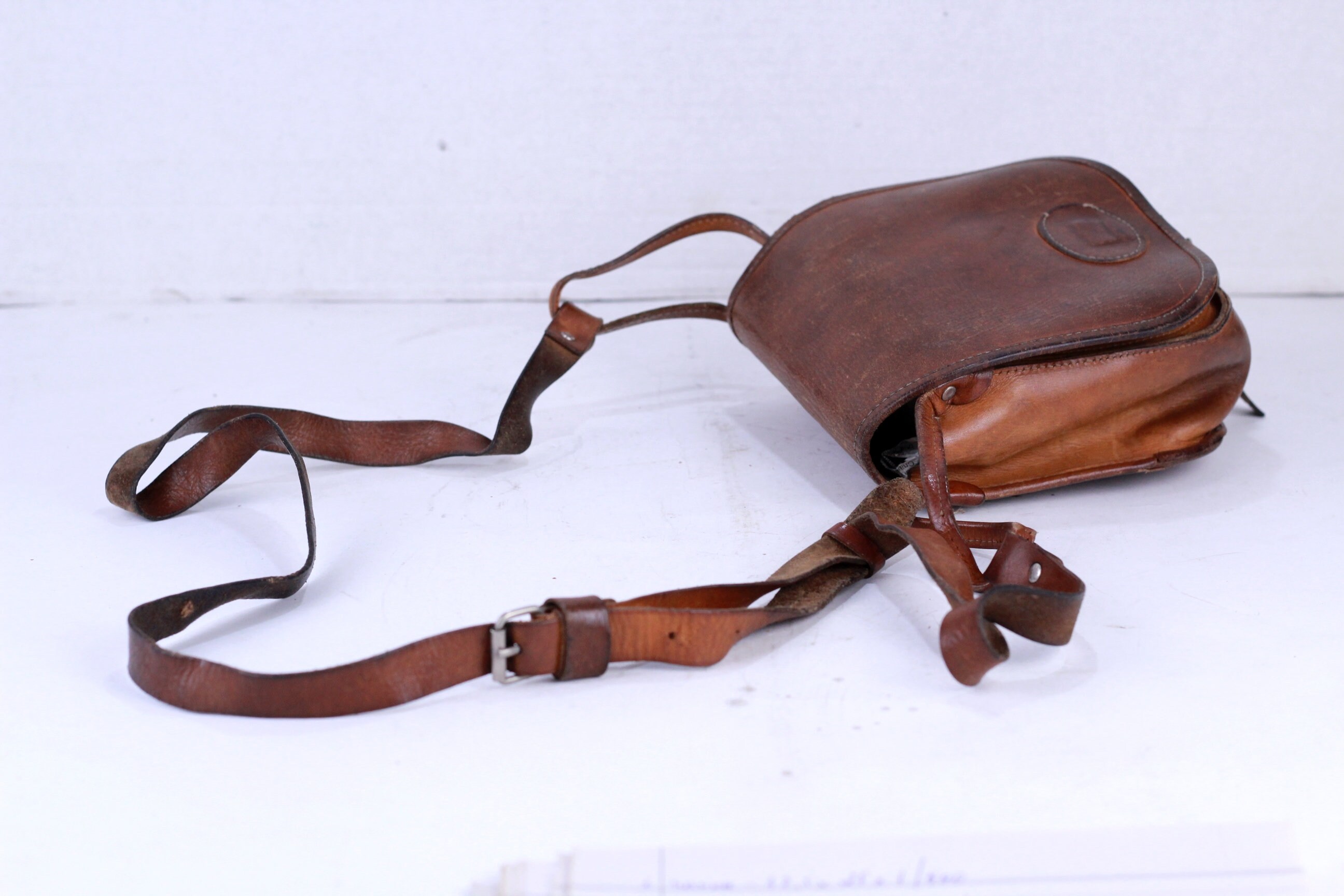 Borsa in pelle vintage tracolla tracolla marrone tote grande marrone