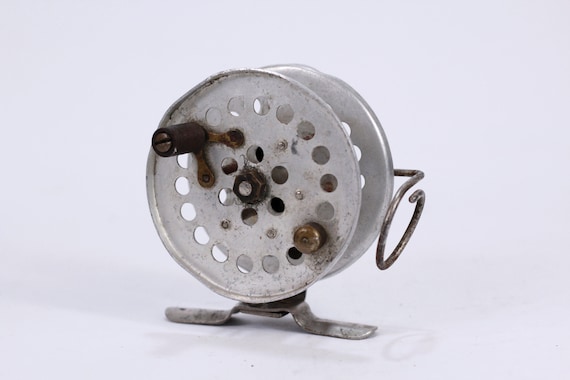 Vintage Fishing Reel 1960s, Fishing Restaurant Decor, Traditional