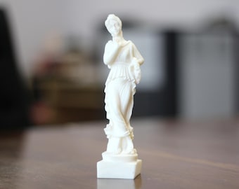 ペルセポネのアラバスター彫刻：ギリシャの女神像、クレタ島で手作り