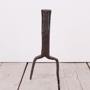 Antique Sickle Anvil: Hand Hammered Iron Tool, Peasant Art