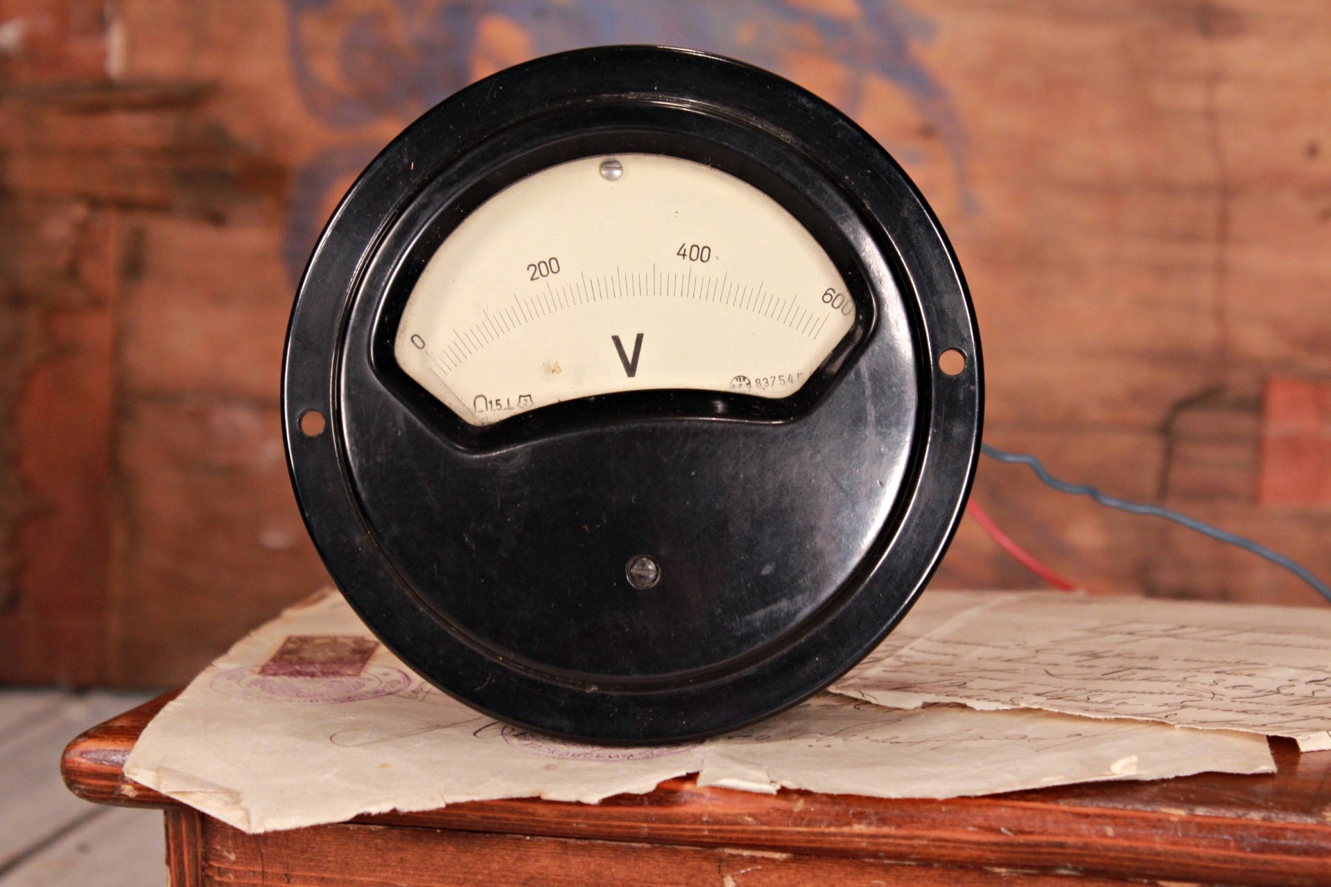 Industrial voltmeter Vintage voltmeter Industrial decor Etsy