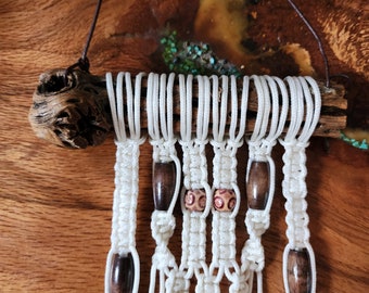 Cholla wood takes on macramé