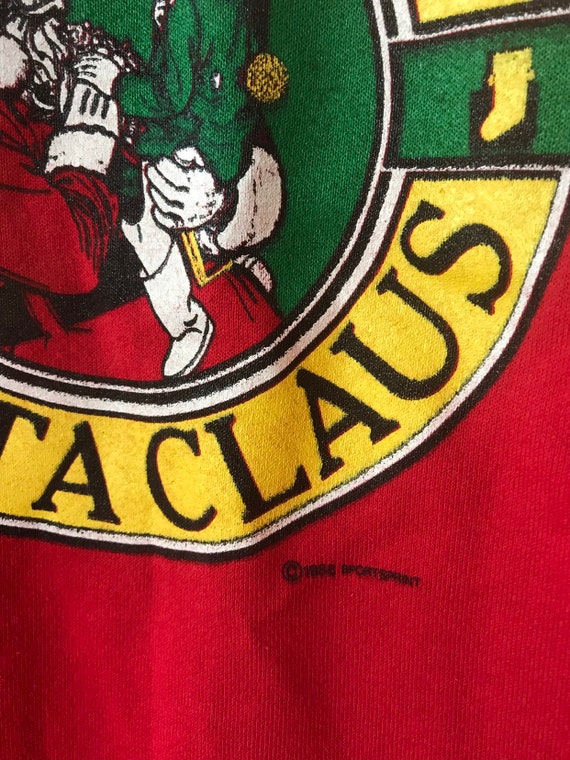 1988 I Believe in Santa Raglan Sweatshirt - image 3