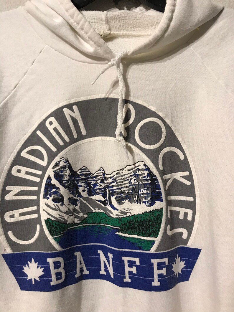 80/'s Raglan Canadian Rockies Banff Hoodie
