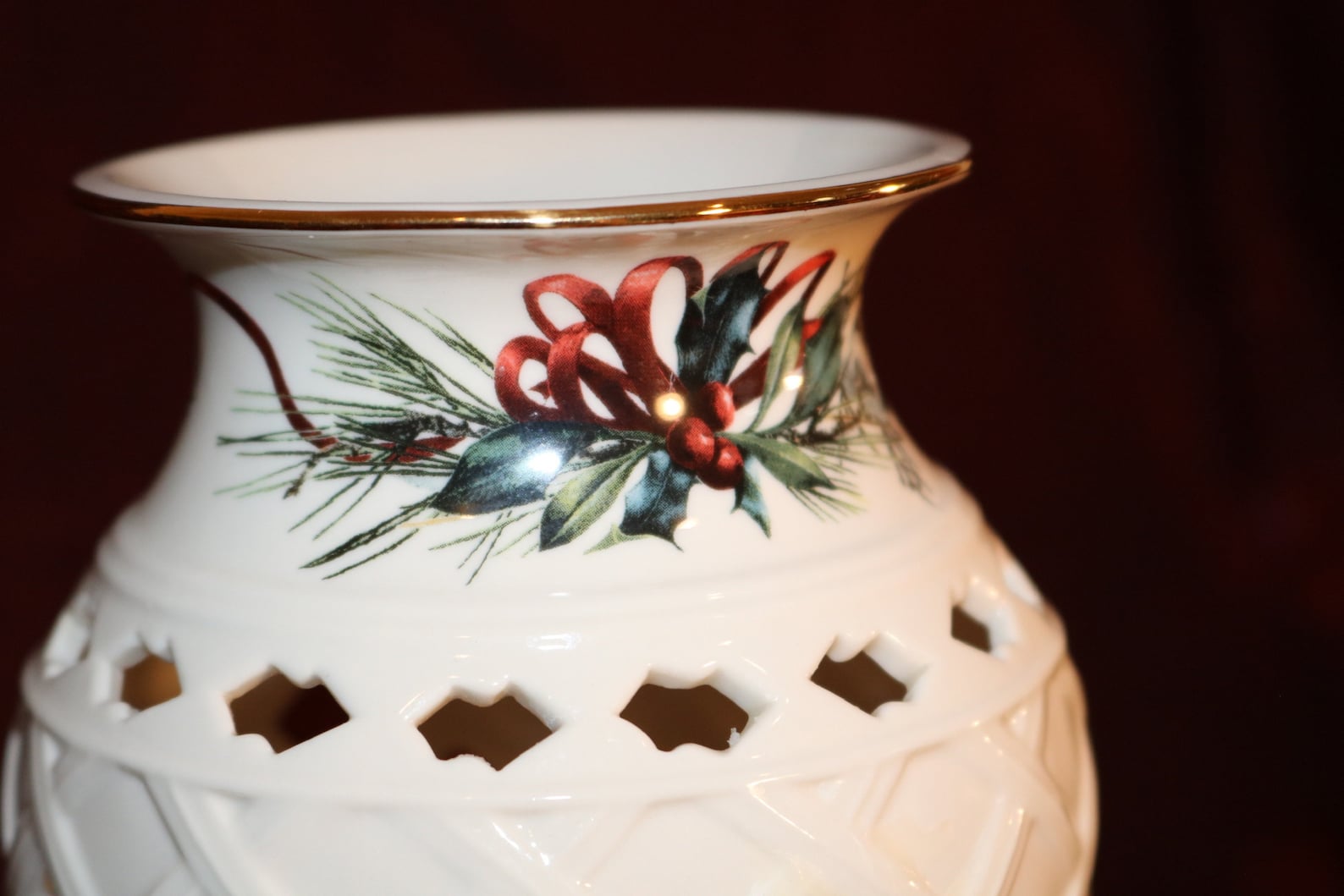 Amazing Lenox Winter Greeting Tea Light Holders Porcelain Etsy France