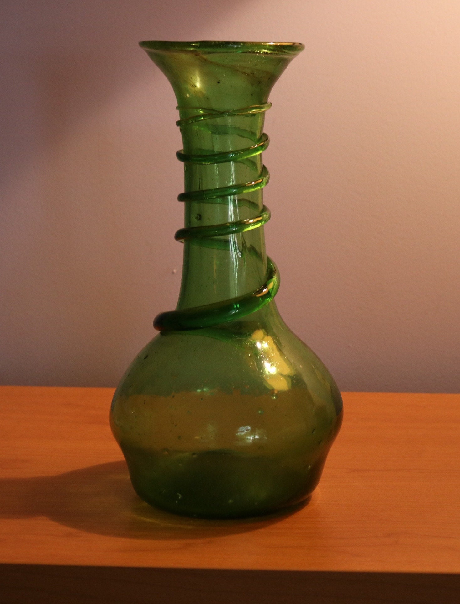 large blown glass vase