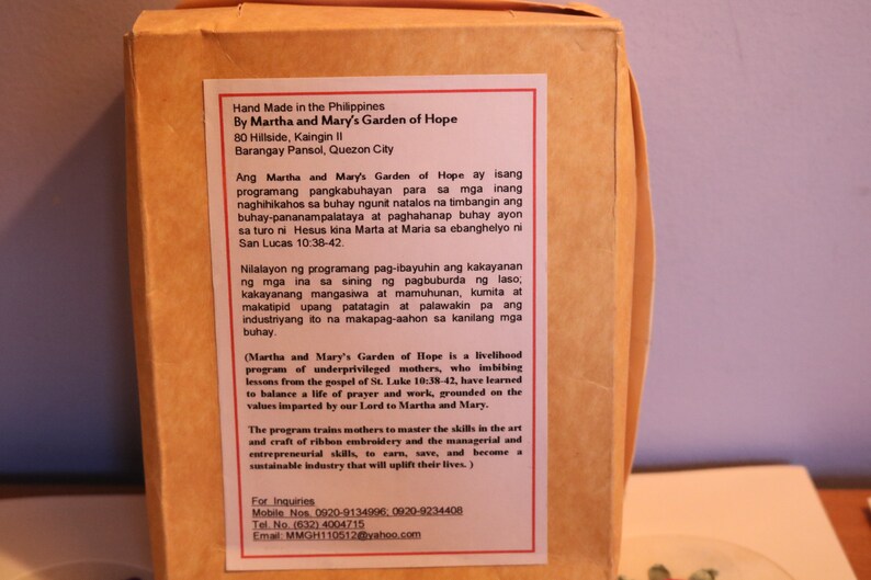 Martha and Mary's Garden of Hope Ribbon Embroidered Cards Made in the ...