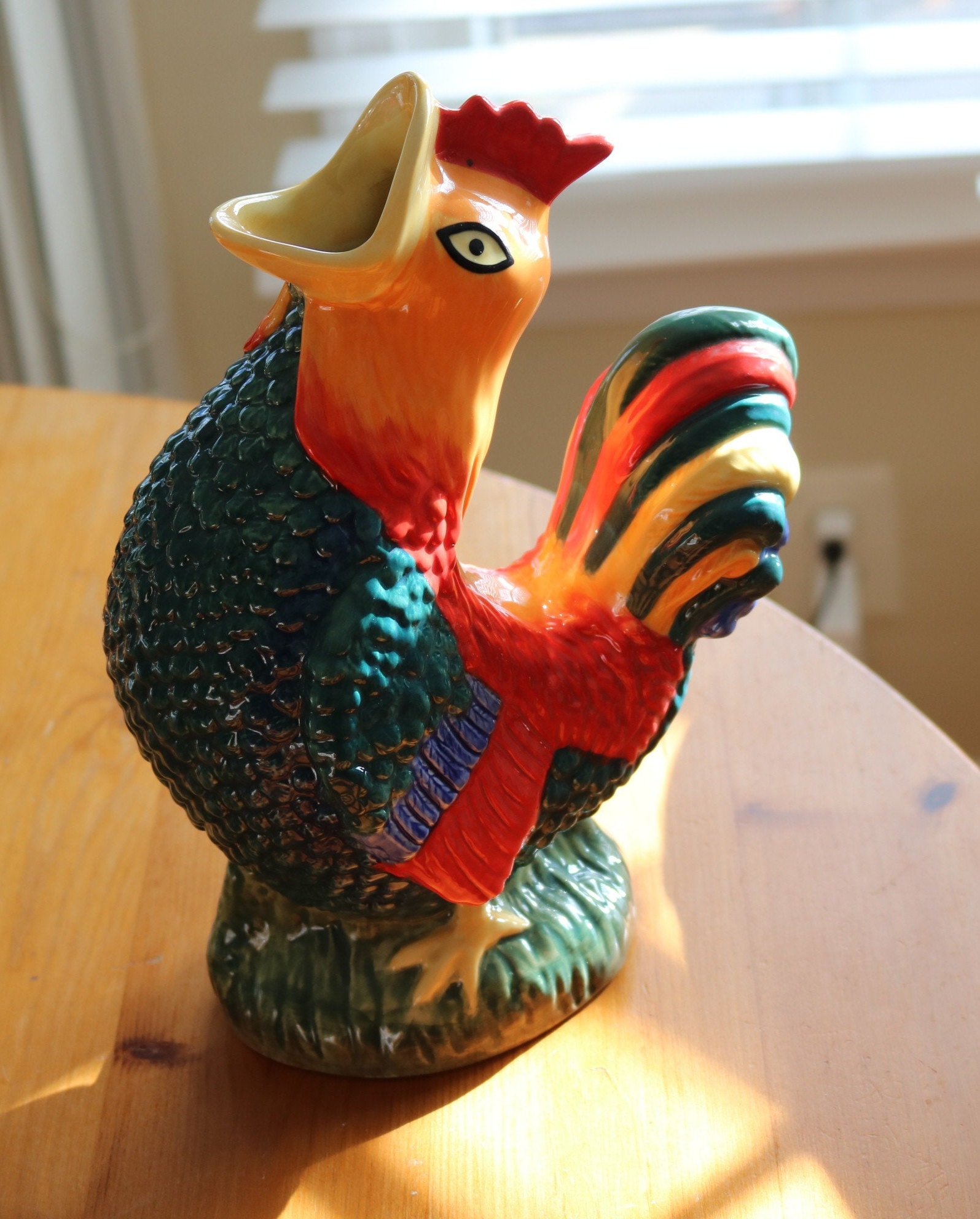 Vintage Gluggle Jugs by Wade Ceramics - Rooster Crowing - Etsy