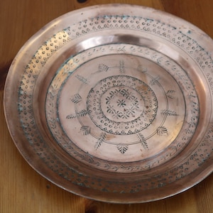EASTERN TURKEY - ARMENIAN hand forged mini Copper plates