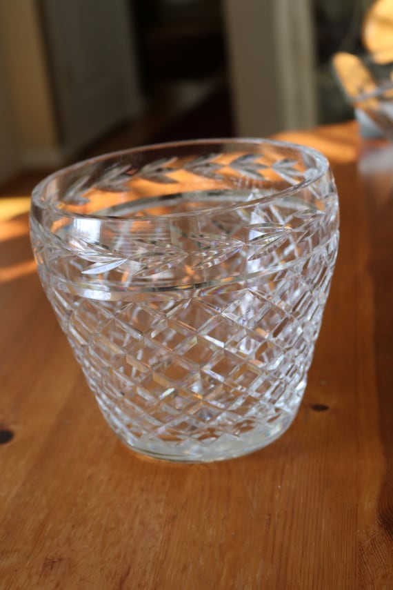 vintage waterford crystal ice bucket