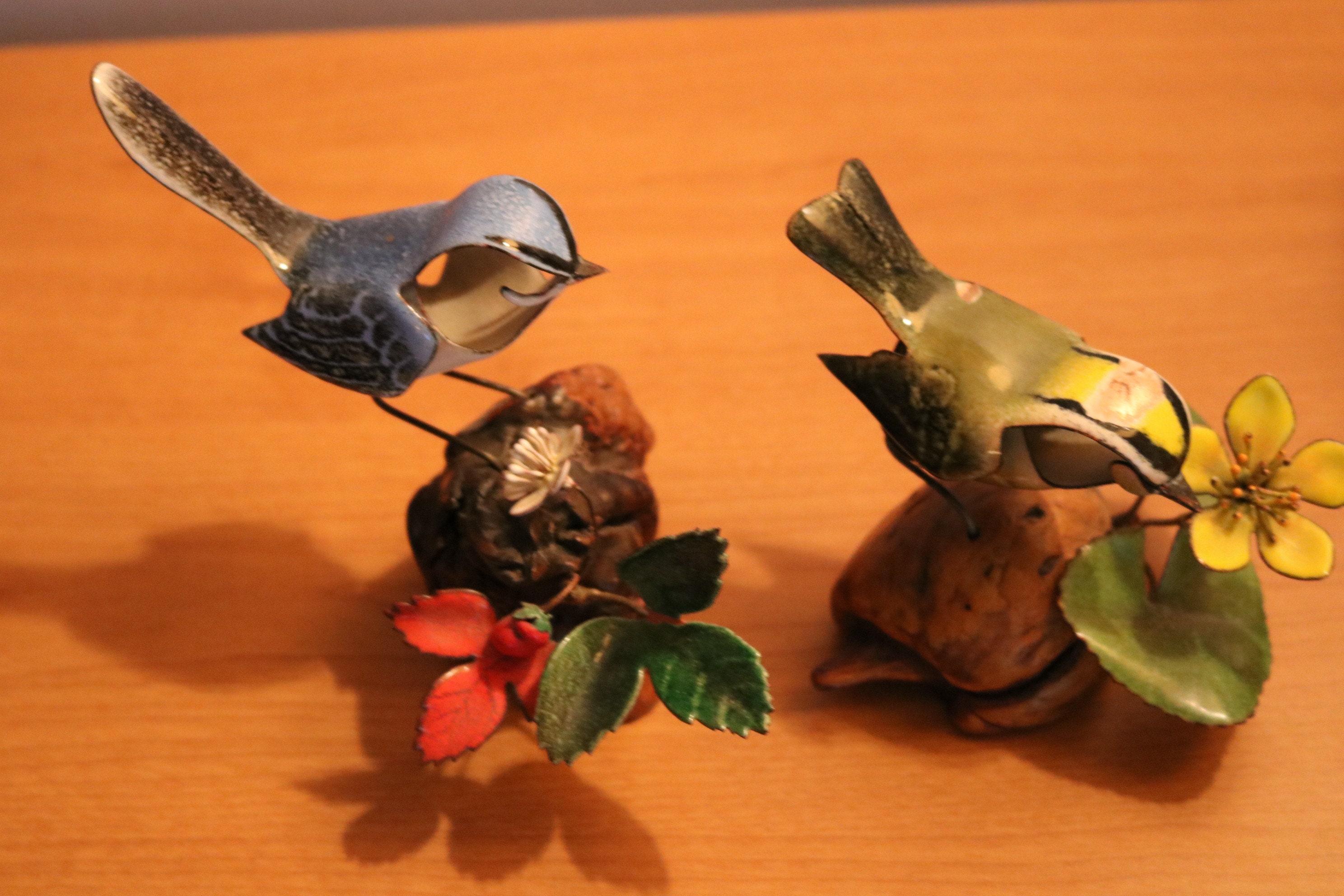 Set of 2 Norman Brumm Enamel on Copper Birds Sculpture on Etsy 日本