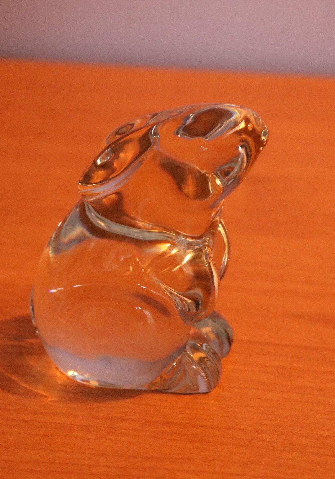 Baccarat Crystal Rabbit Paperweight or Figurine Marked and Etched - Etsy