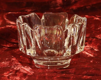 Orrefors Crystal Corona Bowl - Signed