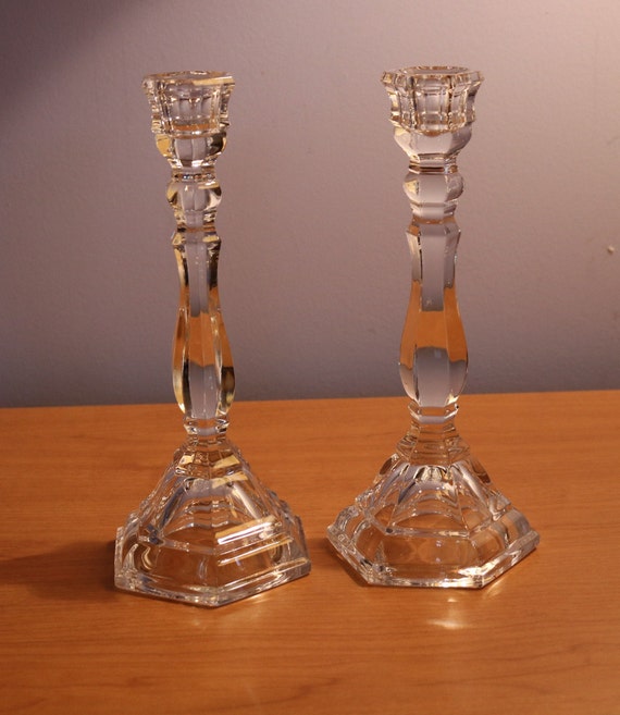 Tiffany & Co. キャンドルスタンド Two Tiffany and Co Crystal Hampton 9