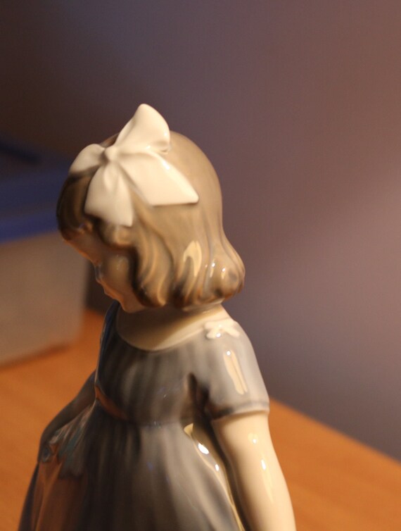 青いドレスで踊る少女 ＃2444 ☆ロイヤルコペンハーゲン デンマーク 美