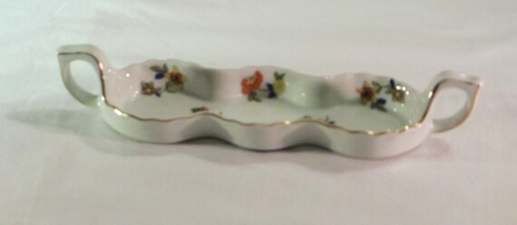Victoria China Czechoslovakia China Trinket Plate Jewlery Plate