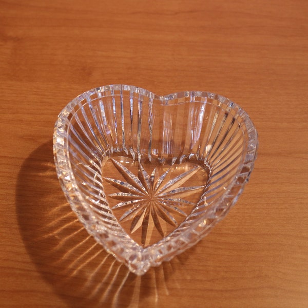 Vintage Waterford Crystal Heart Shaped Bowl