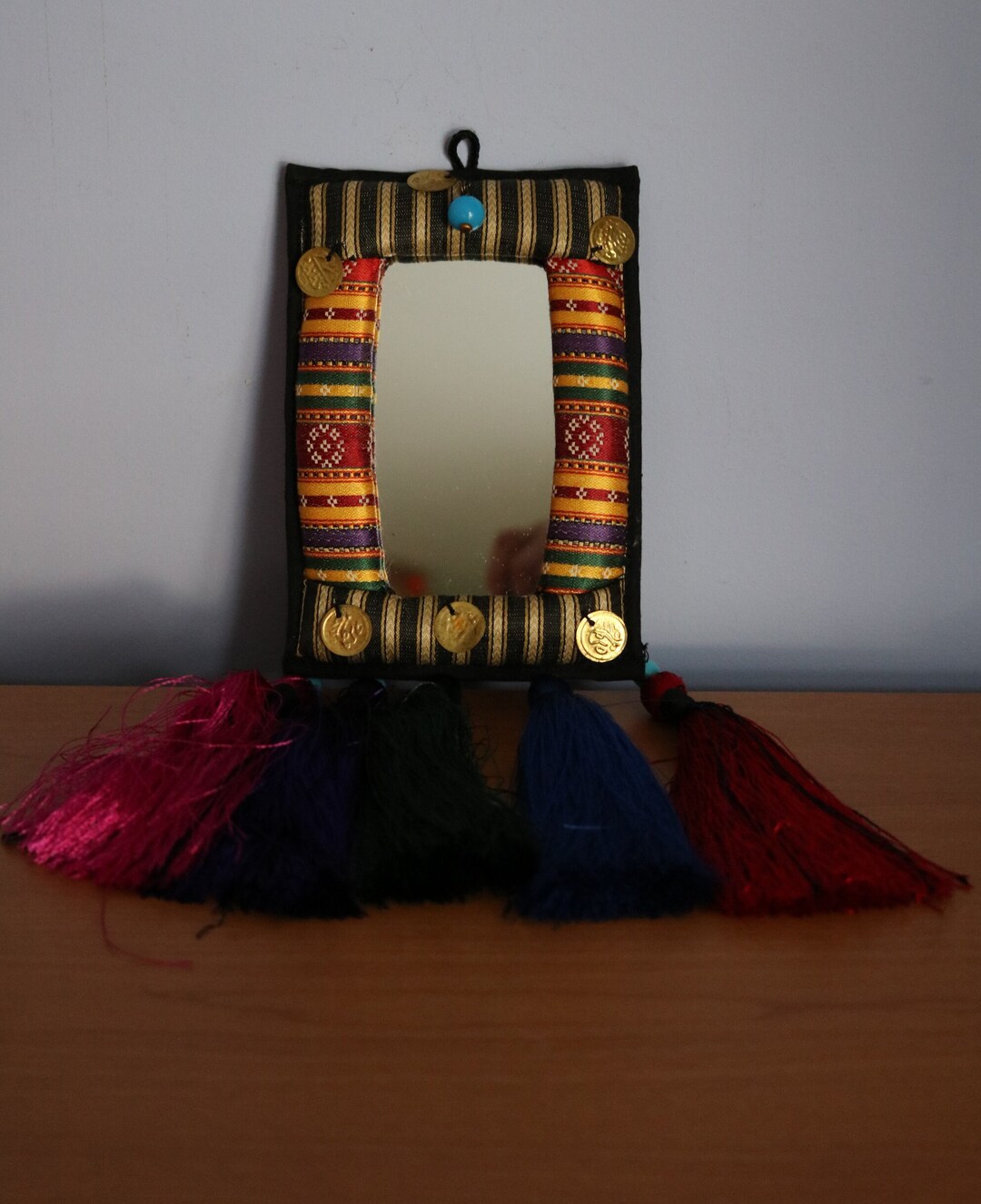 Small Ethnic Mirror From Lebanon Lebanese Mirror Etsy