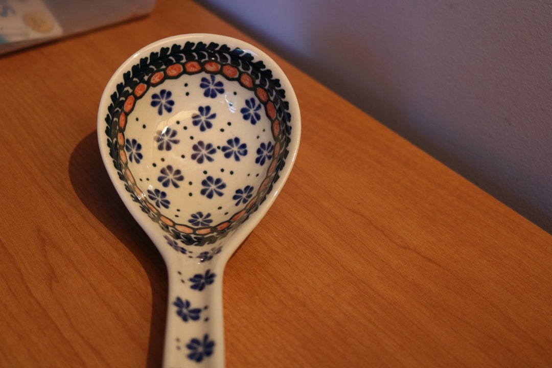 Polish Pottery Ladle New With a Sticker Ceramika Artystyczna Factory in