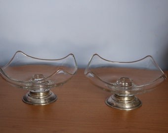 Set of 2 - Sterling Silver Candle Stick Holders