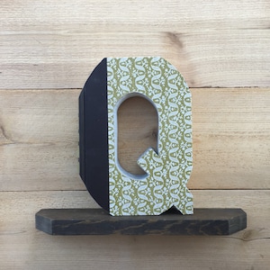 BOOK LETTER (Q), #414.... Ready Made Letter, Cut book letters, book art, unique gifts for all occasions, Readers Digest Condensed Books