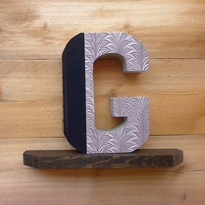 BOOK LETTERS (G), #219 ...Ready Made Letter, Letter Books, Cut Book Letters, Book Art, New Mom Gifts, Bridal Shower, Nursery, Baby Gifts