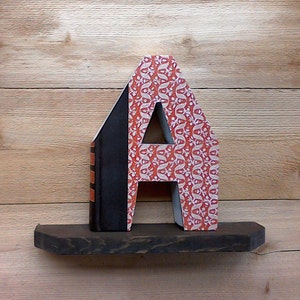 BOOK LETTER (A), #320 ...Ready Made Letter, Readers Digest Condensed Books, Letter book, Initial Book, Cut letter book, Wedding, Monograms,