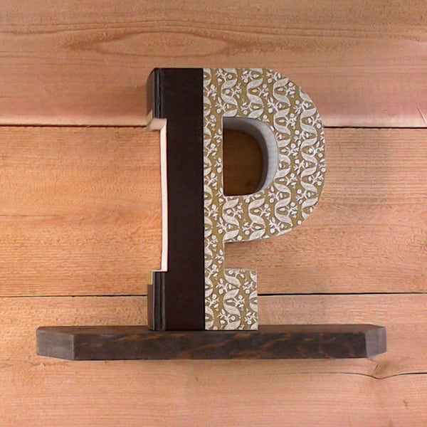 BOOK LETTER (P), 374 .... Ready Made Letter, Cut Book Letters, Book Art, Book Cut Letters, Classroom, Initial Book, Bridal Shower, Nursery