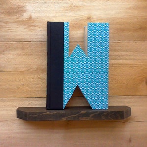 BOOK LETTER (W), #318 .... Ready Made Letter, Cut book letters, Shower Gift, Readers Digest Condensed Book, Bride & Groom, Alphabet Book