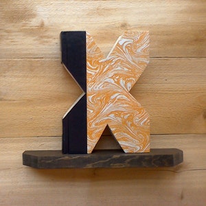 BOOK LETTER (X), #298 .... Ready Made Letter, Cut book letters, book art, unique gift, Readers Digest Condensed Books, Library, Home Decor
