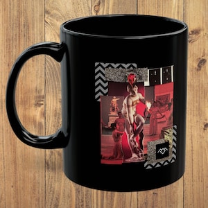 Twin Peaks Mug, The Black Lodge, David Lynch, Twin Peaks Art, Cult classic Gift, 90&#39;s tv show gift, Twin Peaks Gift, Twin Peaks Fan Art