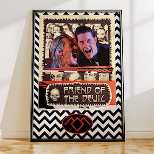 Twin Peaks Poster, The Black Lodge, Twin Peaks Give 1990&#39;s tv, David Lynch, Twin Peaks Art, Cult Classics Gift, 90&#39;s Tv Show Gift