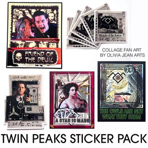 Autocollant Twin Peaks Owl inspiré par David Lynch - Cadeau de l’émission télévisée des années 90 - Cadeau Twin Peaks - Twin Peaks Fan Art