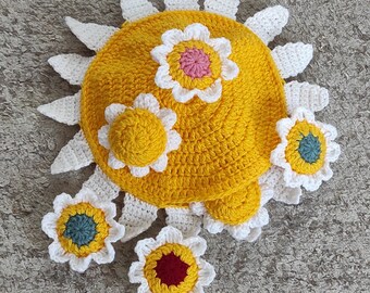 Daisy Crochet Memory Game physical item mom and baby daisies